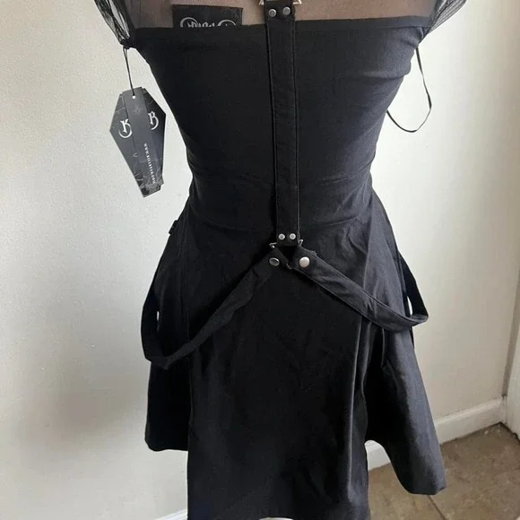 killstar kounter kulture mni dress with mesh and strap details size xs - Picture 5 of 5